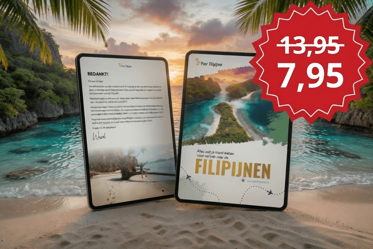 Filipijnen e-book op tablet, actieprijs €7,95