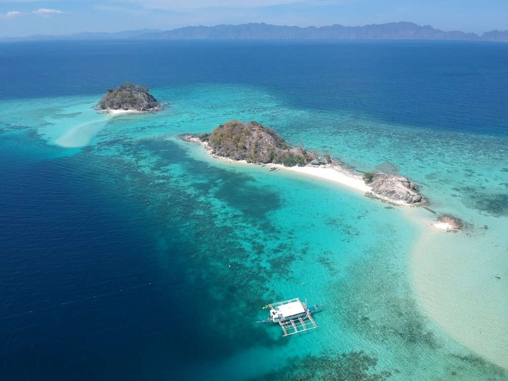 drone shot linacapan eiland