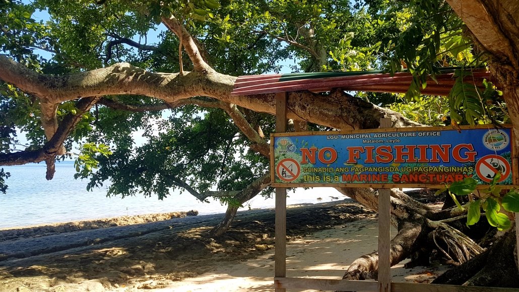 no fishing sign canigao